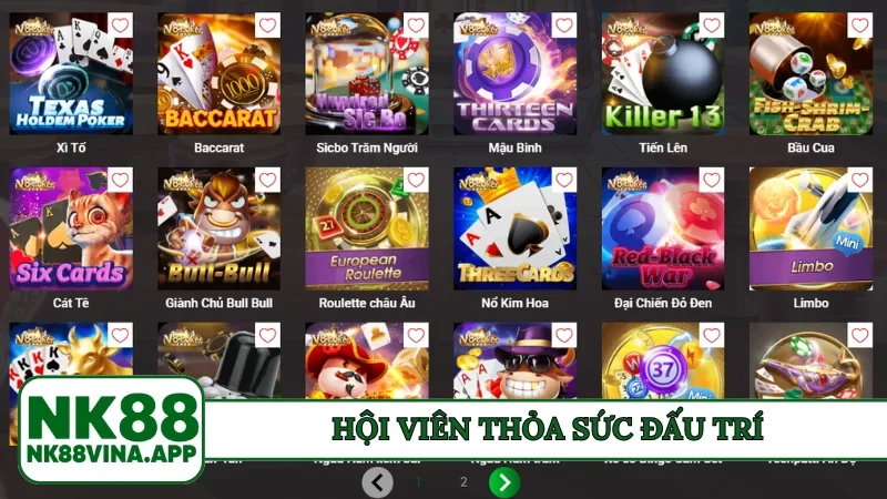 Hội viên thỏa sức đấu trí