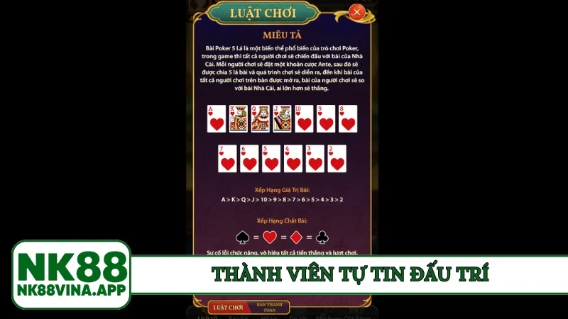Thành viên tự tin đấu trí